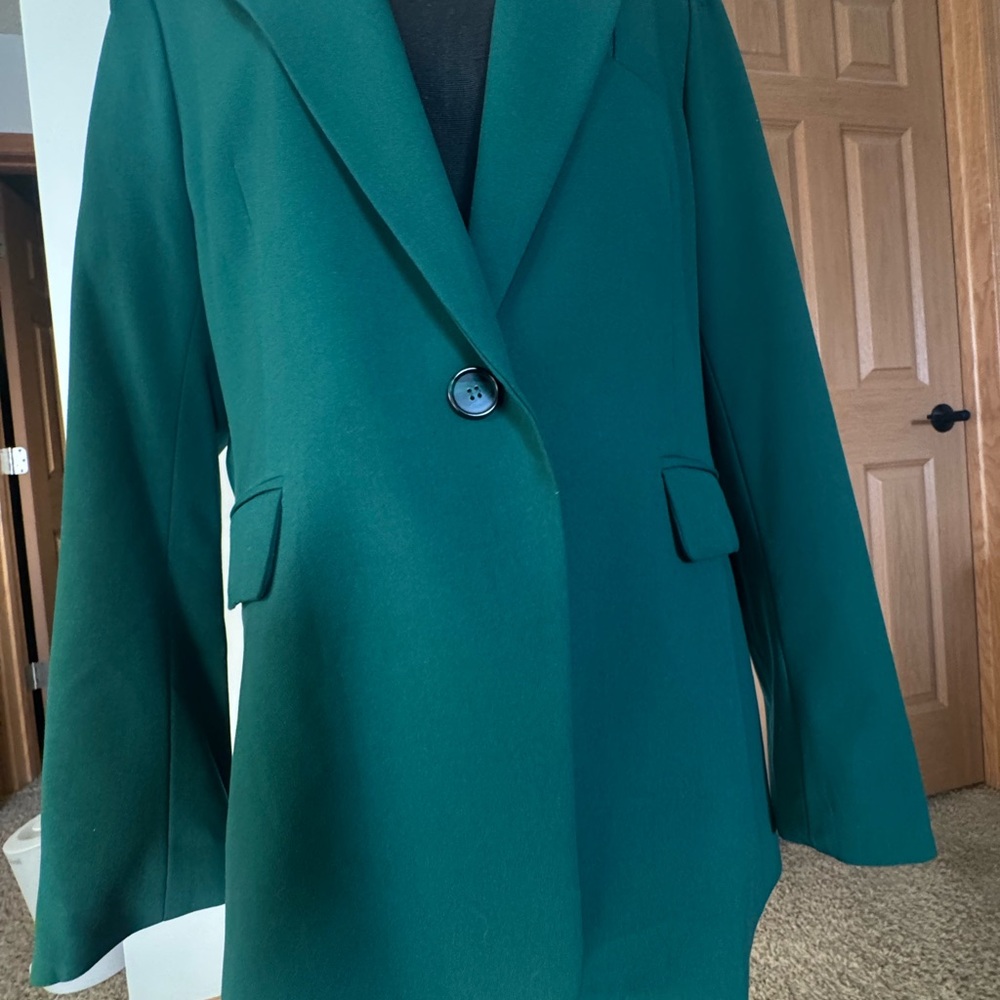 Bar III Emerald Green Women's Blazer